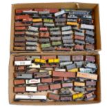 One hundred six OO gauge freight wagons