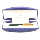 Waterman of Paris - An Edson Emerald Green Fountain Pen.