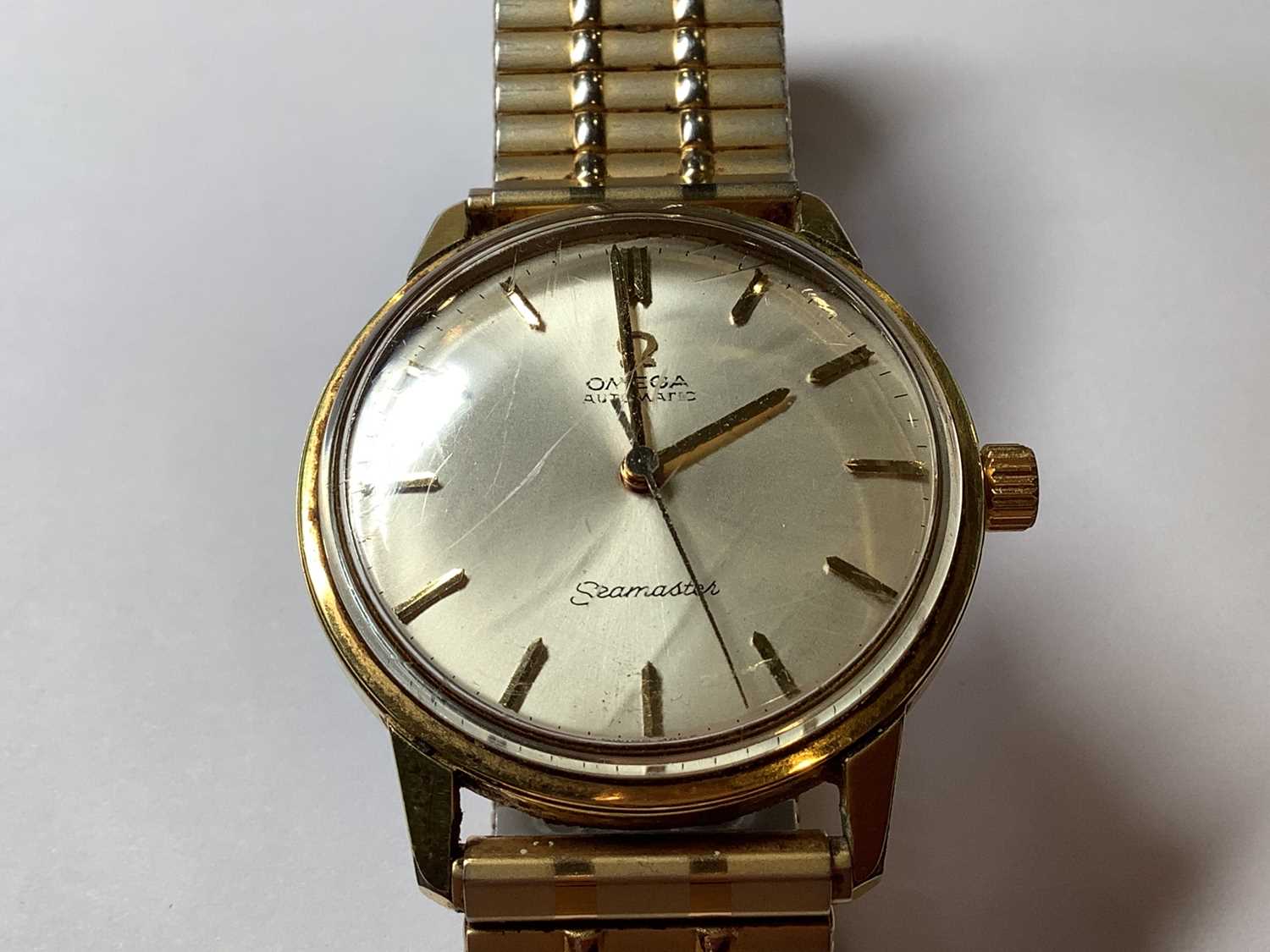 Omega - a gentleman's Seamaster gold-plated automatic wristwatch. - Image 2 of 10