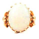 An opal dress ring.