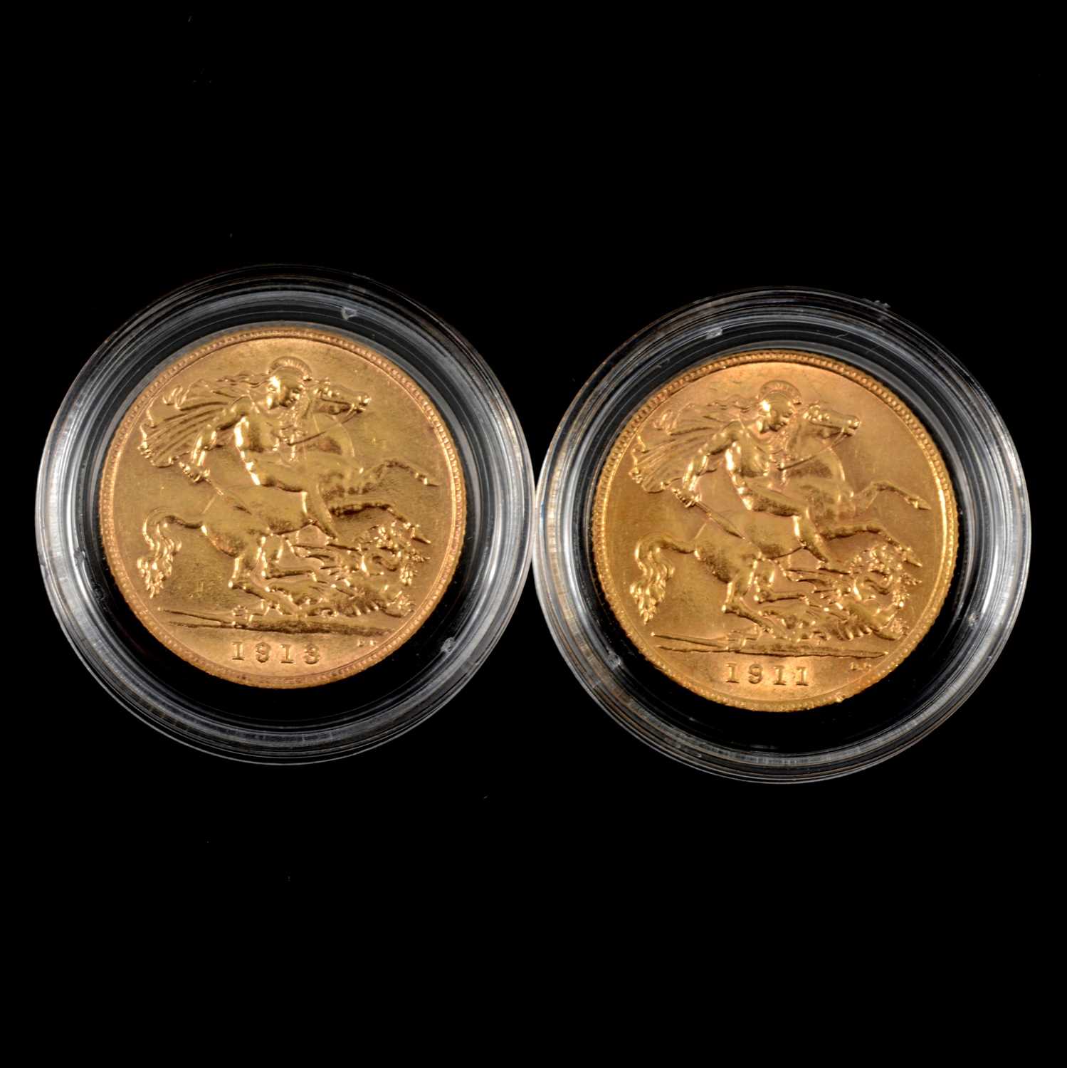 Two Gold Half Sovereign Coins. - Image 2 of 2