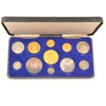 A Queen Victoria 1887 Jubilee eleven-coin specimen set.