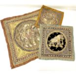 Large quantity of Kalagas, Burmese embroidered tapestries