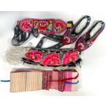 Four items of Chinese Bai community textile accessories