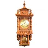 Dutch oak wall clock,