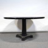 Industrial style meta dining table,