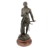 After Charles Masse, Lord Admiral Nelson, a spelter sculpture