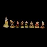 Royal Doulton set, Snow White and the Seven Dwarfs, unboxed.