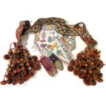Small collection of assorted Ethnic clothing and embroidered animal ornaments