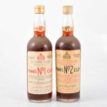 Pimm's No. 1 Cup and No. 2 Cup - 1960s bottlings