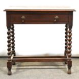 1930’s oak side table,