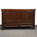 George III oak mule chest,