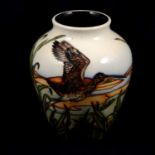 Moorcroft pottery vase, Call of the Curlew, trial,