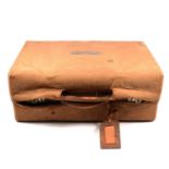 Vintage leather travelling case,