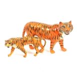 Two Beswick pottery tiger models,