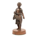 19th Century French bronze, Harvest girl,
