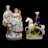 Collection of Staffordshire Ironstone ceramics and figures