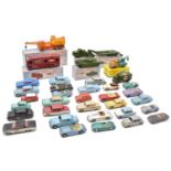 Die-cast model vehicles and cars. including Dinky ref 981 Horse box 'British Railway' etc