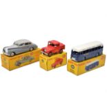 Three Dinky Toys die-cast models including ref 255 Mersey Tunnel Police Van