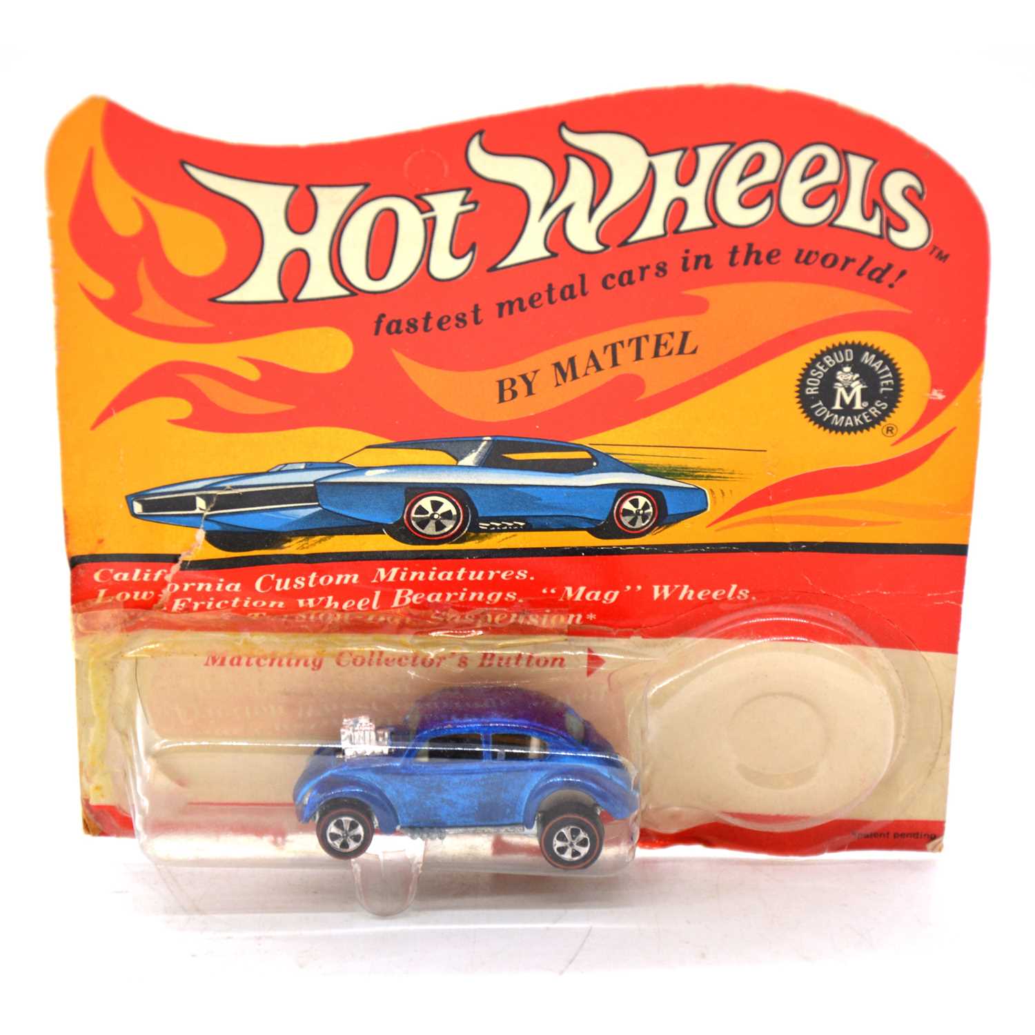 Hot Wheels Redline die-cast VW Beetle custom, no sunroof
