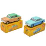 Two Dinky Toys models ref 175 Hillman Minx and ref 166 Sunbeam Rapier