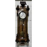 Vienna regulator wall clock, signed John Horsfall, Todmorden,