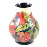 Moorcroft Pottery, a 'Simeon' design vase by Philp Gibson