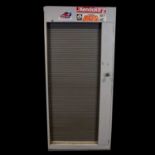 Two metal roller shutter tool cabinets,