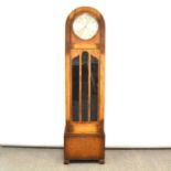 Oak longcase clock, 1930s,