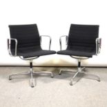 Pair of office chairs by Charles Eames for Vitra, model EA108