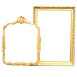 Two gilt framed wall mirrors,