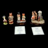 Two Beswick Beatrix Potter tableau groups, and two other figurines