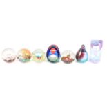 Collection of seven Caithness glass limited edition paperweights