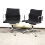 Pair of office chairs by Charles Eames for Vitra, model EA108