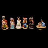 Six large Royal Doulton Bunnykins figures