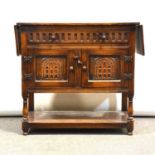 Reproduction oak cupboard,