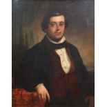 Victorian School, Portrait of a gentleman, half-length