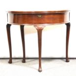 George III mahogany tea table,