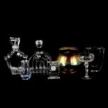 Quantity of modern decorative glassware