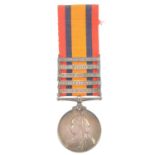 Medal; Queen's South Africa Medal with five bars,