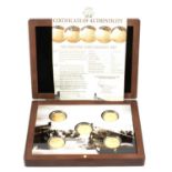 London Mint Office five gold coin "The Beaches Anniversary" set,