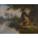 Manner of Valentine William Bromley, Boys fishing