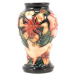 Moorcroft Pottery, an 'Oberon' pattern vase