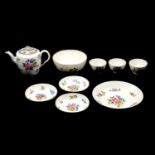 English porcelain part teaset,