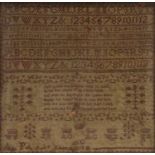 George III Scottish sampler and three Victorian samplers,