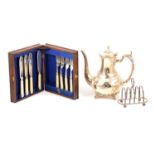 A quantity of silver plated items,