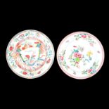 Two Chinese export porcelain plates,