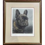 After Herbert Thomas Dicksee, Two etchings of French Bulldogs