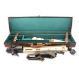 Gun cleaning kit, (in a case).