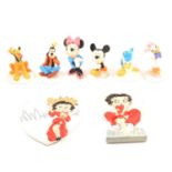 Two Wade Betty Boop plaques, Six Royal Doulton Disney characters and a boxed set of Heath McCabe